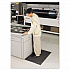 Air Step Anti-Fatigue Mat, Rectangular, Black Ribbed Surface, 24