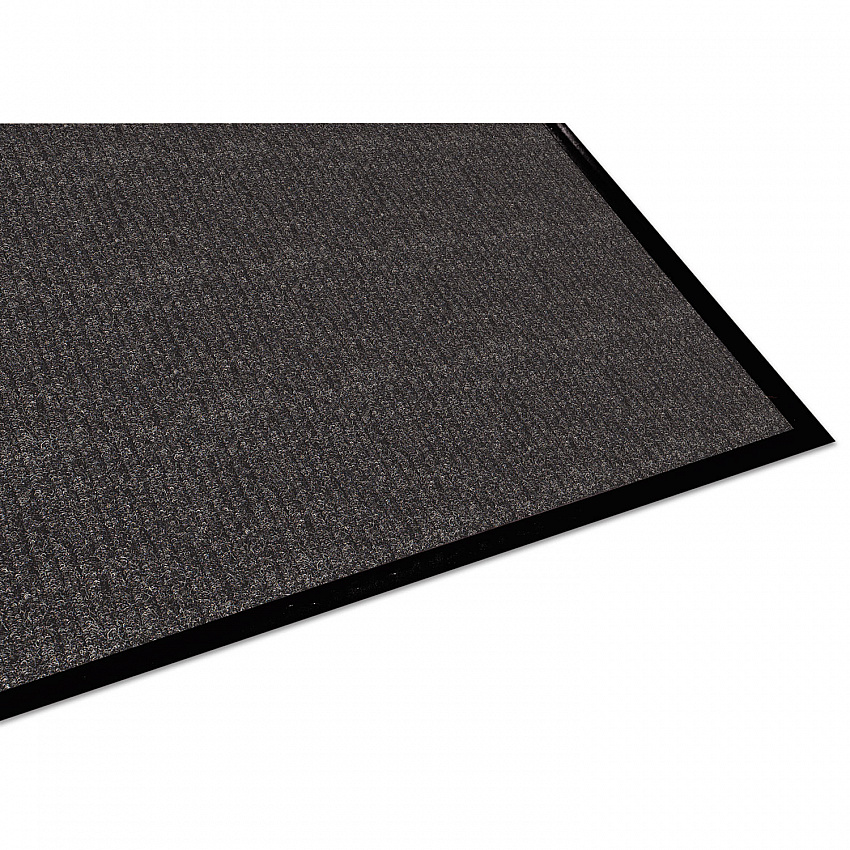 Golden Series Dual Rib Indoor Wiper Mats, Rectangular, Charcoal Gray Carpeted Surface, 36" x 60" (64030530)