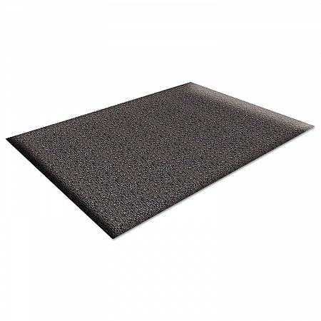 Soft Step Supreme Anti-Fatigue Floor Mat, Rectangular, Black Cross-Hatch Embossed Surface, 36