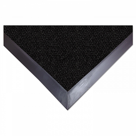 EliteGuard Indoor/Outdoor Floor Mat, Rectangular, Charcoal Gray Carpeted Surface, 36