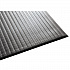 Air Step Anti-Fatigue Mat, Rectangular, Black Ribbed Surface, 24