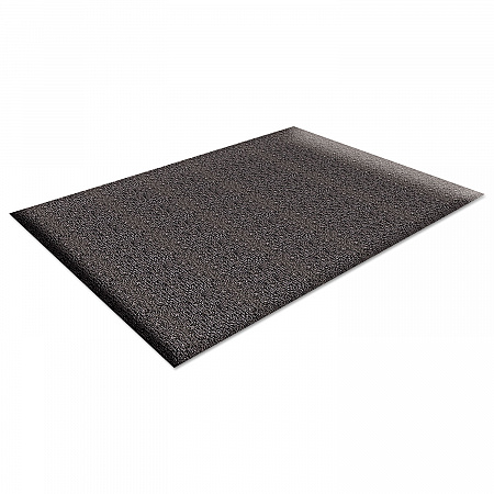 Soft Step Supreme Anti-Fatigue Floor Mat, Rectangular, Black Cross-Hatch Embossed Surface, 24