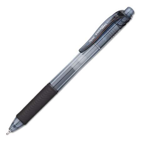 Pentel EnerGel-X Gel Pen, Retractable, Fine 0.5 mm Needle Tip, Black Ink, Black Barrel, 24/Pack (BLN105ASW2)