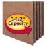 Smead Redrope Drop Front File Pockets, 3.5" Expansion, Legal Size, Redrope, 50/Box (74805)
