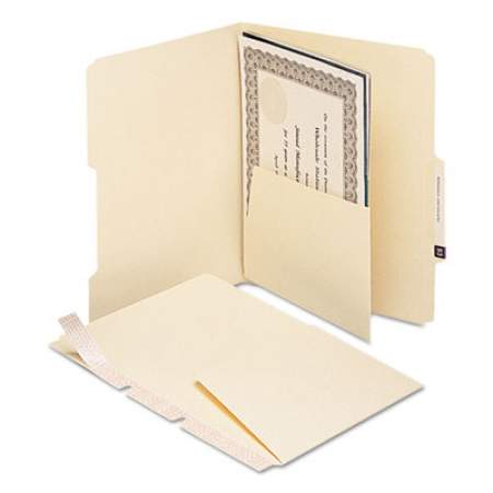 Smead Self-Adhesive Folder Dividers for Top/End Tab Folders w/ 5 1/2" Pockets, Letter Size, Manila, 25/Pack (68030)