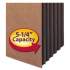 Smead Redrope Drop-Front File Pockets w/ Fully Lined Gussets, 5.25" Expansion, Letter Size, Redrope, 10/Box (73274)