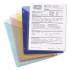 Smead Organized Up Poly Slash Jackets, 2-Sections, Letter Size, Clear, 5/Pack (89506)