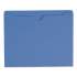 Smead Colored File Jackets with Reinforced Double-Ply Tab, Straight Tab, Letter Size, Blue, 100/Box (75502)
