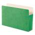 Smead Colored File Pockets, 3.5" Expansion, Legal Size, Green (74226)