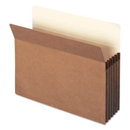 Smead 100% Recycled Top Tab File Pockets, 5.25" Expansion, Letter Size, Redrope, 10/Box (73206)