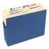 Smead Colored File Pockets, 3.5" Expansion, Letter Size, Blue (73225)