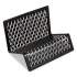 Artistic Urban Collection Punched Metal Business Card Holder, Holds 50 2 x 3.5 Cards, Perforated Steel, Black (ART20001)