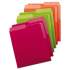 Smead Organized Up Heavyweight Vertical File Folders, 1/2-Cut Tabs, Letter Size, Assorted, 6/Pack (75406)
