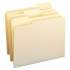 Smead WaterShed/CutLess File Folders, 1/3-Cut Tabs, Letter Size, Manila, 100/Box (10343)