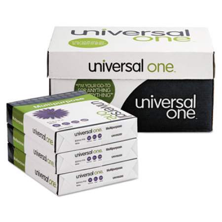 Universal Deluxe Multipurpose Paper, 98 Bright, 20 lb, 8.5 x 11, Bright White, 500 Sheets/Ream, 10 Reams/Carton (95200)