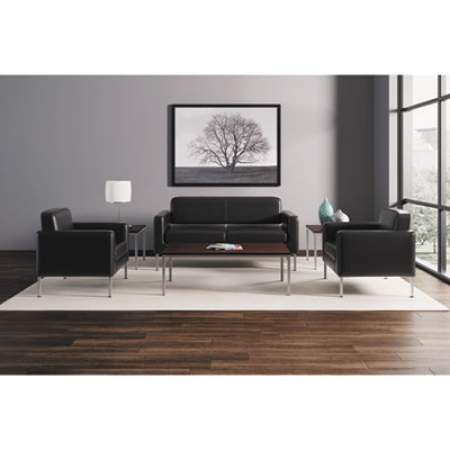 HON Corral Reception Seating Sofa, 67w x 28d x 30.5h, Black Bonded Leather (VL888SB11)