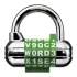 Master Lock Password Plus Combination Lock, Hardened Steel Shackle, 2 1/2" Wide, Silver (1534D)