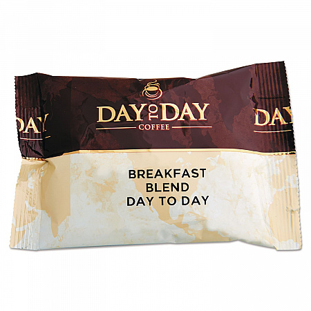 100% Pure Coffee, Breakfast Blend, 1.5 oz Pack, 42 Packs/Carton (23003)