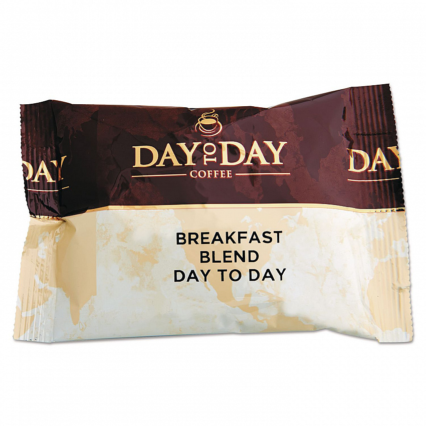 100% Pure Coffee, Breakfast Blend, 1.5 oz Pack, 42 Packs/Carton (23003)