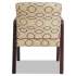 Alera Reception Lounge WL Series Guest Chair, 24.21" x 24.8" x 32.67", Tan Seat/Back, Mahogany Base (RL4351M)