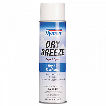 Dry Breeze Aerosol Air Freshener, Sugar and Spice, 10 oz Aerosol Spray, 12/Carton (70220)