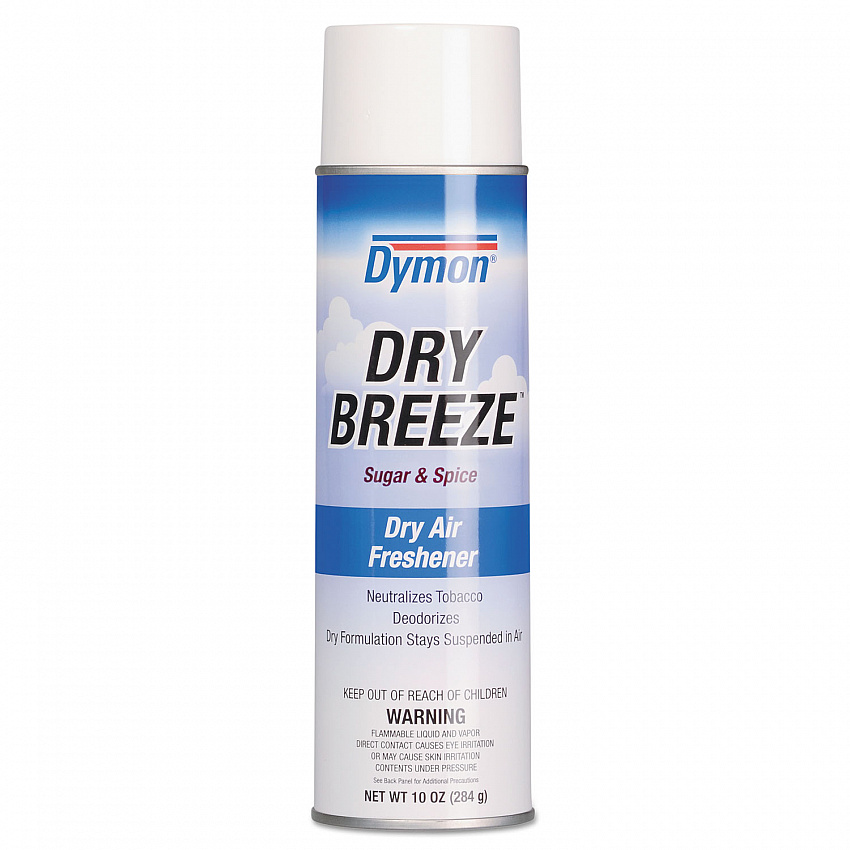 Dry Breeze Aerosol Air Freshener, Sugar and Spice, 10 oz Aerosol Spray, 12/Carton (70220)