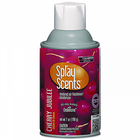 Champion Sprayon SPRAYScents Metered Air Freshener Refill, Cherry Jubilee, 7 oz Aerosol Spray, 12/Carton (5181)