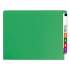 Smead Reinforced End Tab Colored Folders, Straight Tab, Letter Size, Green, 100/Box (25110)