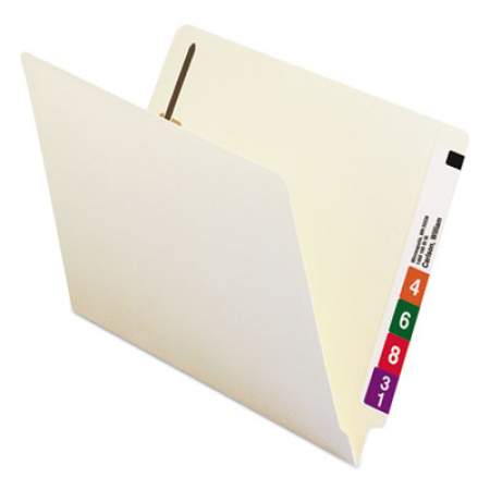Smead Heavyweight Manila End Tab Pocket Folders with One Fastener, Straight Tab, Letter Size, 50/Box (34100)