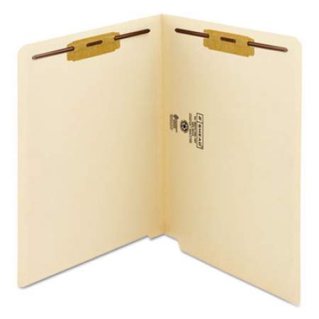 Smead Manila End Tab 2-Fastener Folders with Reinforced Tabs, 0.75" Expansion, Straight Tab, Letter Size, 11 pt. Manila, 50/Box (34115)
