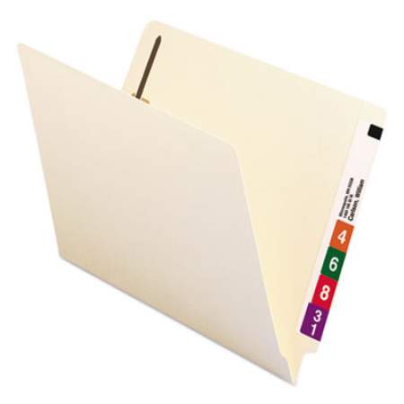 Smead Manila End Tab 2-Fastener Folders with Reinforced Tabs, 0.75" Expansion, Straight Tab, Letter Size, 14 pt. Manila, 50/Box (34215)