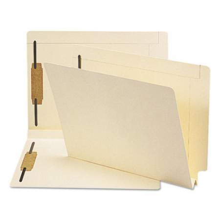 Smead Manila End Tab 2-Fastener Folders with Reinforced Tabs, 1.5" Expansion, Straight Tab, Letter Size, 14 pt. Manila, 50/Box (34276)