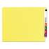 Smead Heavyweight Colored End Tab Folders with Two Fasteners, Straight Tab, Letter Size, Yellow, 50/Box (25940)