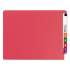 Smead Heavyweight Colored End Tab Folders with Two Fasteners, Straight Tab, Letter Size, Red, 50/Box (25740)
