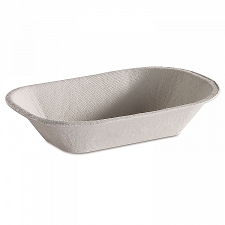 Savaday Molded Fiber Food Tray, 4 x 6, Beige, Paper, 250/Bag, 4 Bags/Carton (10408CT)