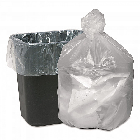 Waste Can Liners, 10 gal, 6 mic, 24