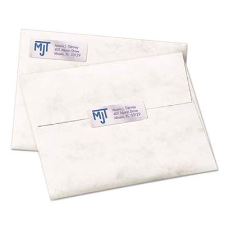 Avery Foil Mailing Labels, Inkjet Printers, 0.75 x 2.25, Silver, 30/Sheet, 10 Sheets/Pack (8986)