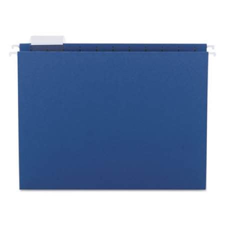 Smead Colored Hanging File Folders, Letter Size, 1/5-Cut Tab, Navy, 25/Box (64057)