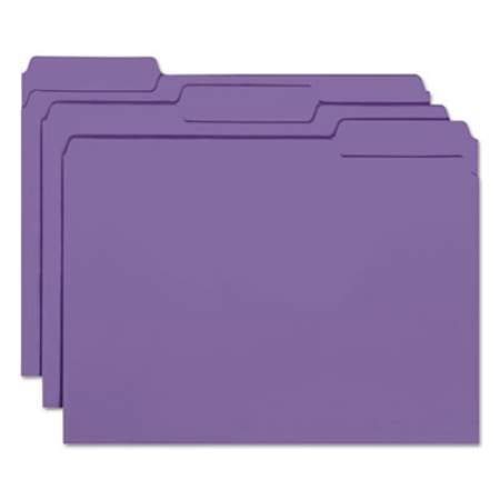 Smead Interior File Folders, 1/3-Cut Tabs, Letter Size, Purple, 100/Box (10283)