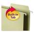 Smead FasTab Box Bottom Hanging Folders, Letter Size, 1/3-Cut Tab, Moss, 20/Box (64201)