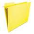 Smead FasTab Hanging Folders, Letter Size, 1/3-Cut Tab, Yellow, 20/Box (64097)