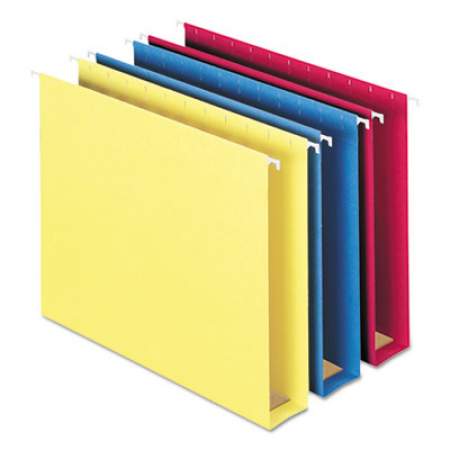 Smead Box Bottom Hanging File Folders, Letter Size, 1/5-Cut Tab, Assorted, 25/Box (64264)
