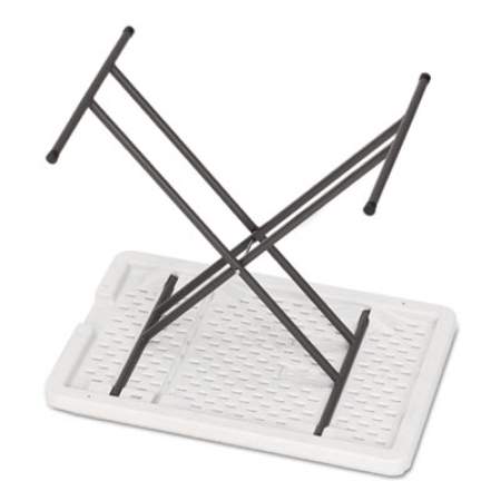Iceberg IndestrucTable Classic Personal Folding Table, 30 x 20 x 25 to 28 High, Platinum (65490)