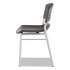 Iceberg CafeWorks Chair, Supports Up to 225 lb, Graphite Seat/Back, Silver Base, 2/Carton (64517)