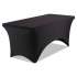 Iceberg iGear Fabric Table Cover, Polyester/Spandex, 30" x 72", Black (16521)