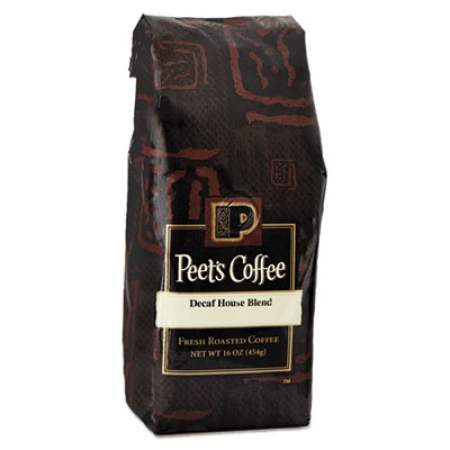 Peet's Coffee & Tea Bulk Coffee, House Blend, Decaf, Ground, 1 lb Bag (501487)
