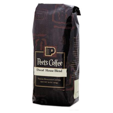 Peet's Coffee & Tea Bulk Coffee, House Blend, Decaf, Ground, 1 lb Bag (501487)