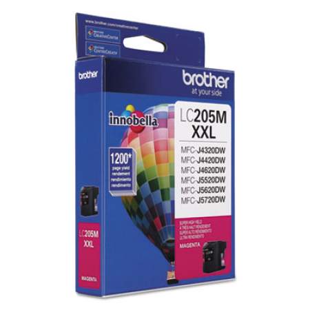 Brother LC205M Innobella Super High-Yield Ink, 1,200 Page-Yield, Magenta