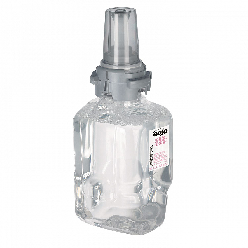 Clear and Mild Foam Handwash Refill, For ADX-7 Dispenser, Fragrance-Free, 700 mL, 4/Carton (871104)