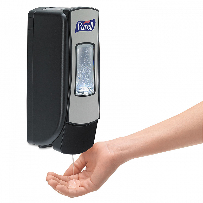 Advanced Hand Sanitizer Green Certified Gel Refill, For ADX-7 Dispensers, 700 mL, Fragrance-Free, 4/Carton (870304CT)